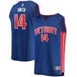 canotta Uomo basket Detroit Pistons Blu Ish Smith 14 Icon Edition