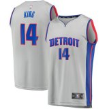 canotta Uomo basket Detroit Pistons Grigio Louis King 14 Dichiarazione Edition