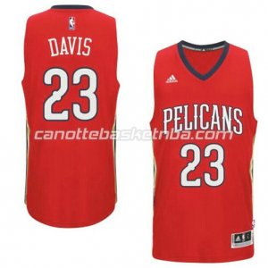 canotta anthony davis #23 new orleans pelicans 2014-2015 rosso