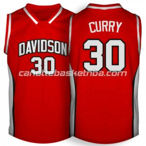 canotte ncaa davidson 2007-2009 stephen curry #30 rosso