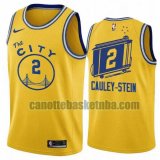 Maglia Uomo basket Golden State Warriors Giallo Cauley Stein 2 Dichiarazione stagione 2020-21