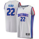 canotta Uomo basket Detroit Pistons Grigio Kay Felder 22 Dichiarazione Edition