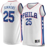 canotta Uomo basket Philadelphia 76ers Bianco Ben Simmons 25 Association Edition
