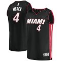 canotta Uomo basket Miami Heat Nero Briante Weber 4 Icon Edition