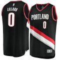 canotta Uomo basket Portland Trail Blazers Nero Damian Lillard 0 Icon Edition