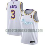 Maglia Uomo basket Los Angeles Lakers Bianco Anthony Davis 3 2020-21 City Edition