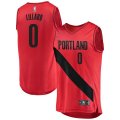 canotta Uomo basket Portland Trail Blazers Rosso Damian Lillard 0 Dichiarazione Edition