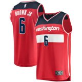 canotta Uomo basket Washington Wizards Rosso Troy Brown Jr 6 Icon Edition