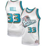 canotta Uomo basket Detroit Pistons Blu Grant Hill Detroit 33 Swingman in platino Classico
