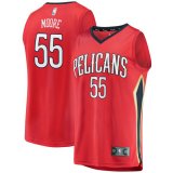 canotta Uomo basket New Orleans Pelicans Rosso E'Twaun Moore 55 Dichiarazione Edition