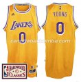 canotta nick young 0 los angeles lakers 2016 2017 giallo