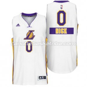 maglia nick young #0 los angeles lakers natale 2014 bianca