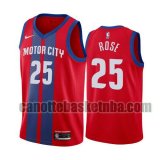 Maglia Uomo basket Detroit Pistons Rosso Derrick Rose 25 2019-20 City Edition