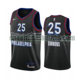 Maglia Uomo basket Philadelphia 76ers Nero Philadelphia 25 2020-21 City Edition