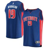 canotta Uomo basket Detroit Pistons Blu Svi Mykhailiuk 19 Icon Edition