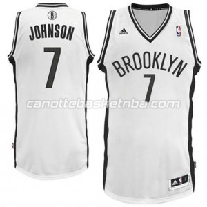maglia joe johnson #7 brooklyn nets revolution 30 bianca
