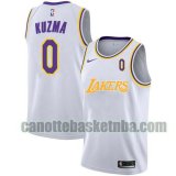 Maglia Uomo basket Los Angeles Lakers Bianco Kyle Kuzma 0 2021 City Edition