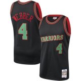 canotta Uomo basket Golden State Warriors Nero Chris Webber 4 Classico Christmas Swingan Collection