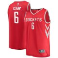 canotta Uomo basket Houston Rockets Rosso Gary Clark 6 Icon Edition