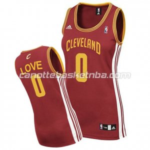 canotta basket donna kevin love #0 cleveland cavaliers rosso