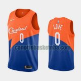 Maglia Uomo basket Cleveland Cavaliers Blu Kevin Love 0 Dichiarazione stagione 2020-21