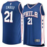 canotta Uomo basket Philadelphia 76ers Blu Joel Embiid 21 Icon Edition