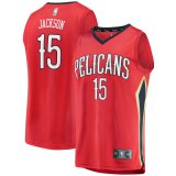 canotta Uomo basket New Orleans Pelicans Rosso Frank Jackson 15 Dichiarazione Edition