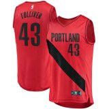 canotta Uomo basket Portland Trail Blazers Rosso Anthony Tolliver 43 Dichiarazione Edition