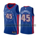Maglia Uomo basket Detroit Pistons Blu Sekou Doumbouya 45 2020-21 City Edition