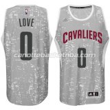 maglia kevin love #0 cleveland cavaliers lights grigio