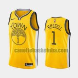 Maglia Uomo basket Golden State Warriors Giallo D'angelo Russell 1 Dichiarazione stagione 2020-21