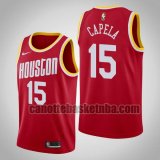 Maglia Uomo basket Houston Rockets Rosso Clint Capela 15 Dichiarazione stagione 2020-21