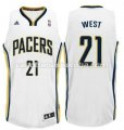 maglia david west #21 indiana pacers revolution 30 bianca