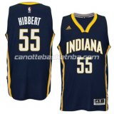 maglia indiana pacers 2014-2015 con roy hibbert #55 blu
