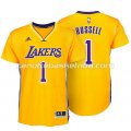 maglietta d'angelo russell #1 los angeles lakers giallo