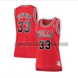 canotta Donna basket Chicago Bulls Rosso Scottie Pippen 33 hardwood Classico