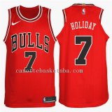 canotta chicago bulls 2018 justin holiday 7 rosso