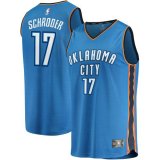 canotta Uomo basket Oklahoma City Thunder Blu Dennis Schroder 17 Icon Edition