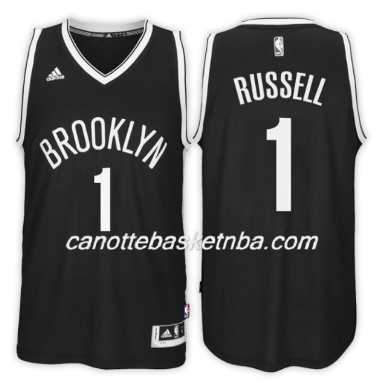 maglia NBA d'angelo russell 1 2017-18 brooklyn nets nero