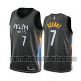Maglia Uomo basket Brooklyn Nets Nero Kevin Durant 7 2020-21 City Edition