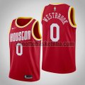 Maglia Uomo basket Houston Rockets Rosso Russell Westbrook 0 Dichiarazione stagione 2020-21