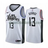 Maglia Uomo basket Los Angeles Clippers bianca George Braves 13 City Edition 2019-20