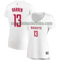canotta Donna basket Houston Rockets Bianco James Harden 13 association edition