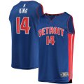 canotta Uomo basket Detroit Pistons Blu Louis King 14 Icon Edition