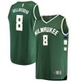 canotta Uomo basket Milwaukee Bucks Verde Matthew Dellavedova 8 Icon Edition