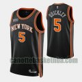 canotta Uomo basket New York Knicks Nero immanuel quickley 5 2022 City Edition 75th Anniversary Edition