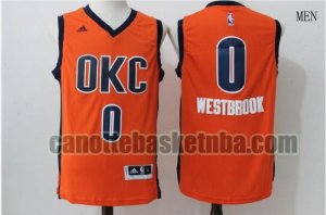 canotta Uomo basket Oklahoma City Thunder naranja Russell Westbrook 0 Ritorno al passato