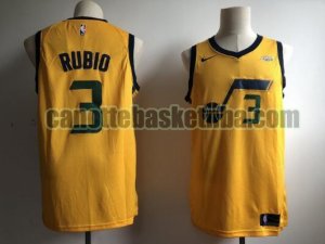 canotta Uomo basket Utah Jazz Giallo Ricky Rulio 3 City Edition