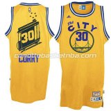 canotta stephen curry #30 golden state warriors throwback giallo