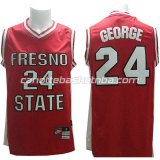 canotte ncaa fresno state bulldogs paul george #24 rosso